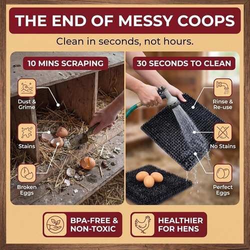 6X Ultra Soft Washable Chicken Nesting Pads - Premium Food Grade, 100% BPA Free, Durable & Easy to Clean