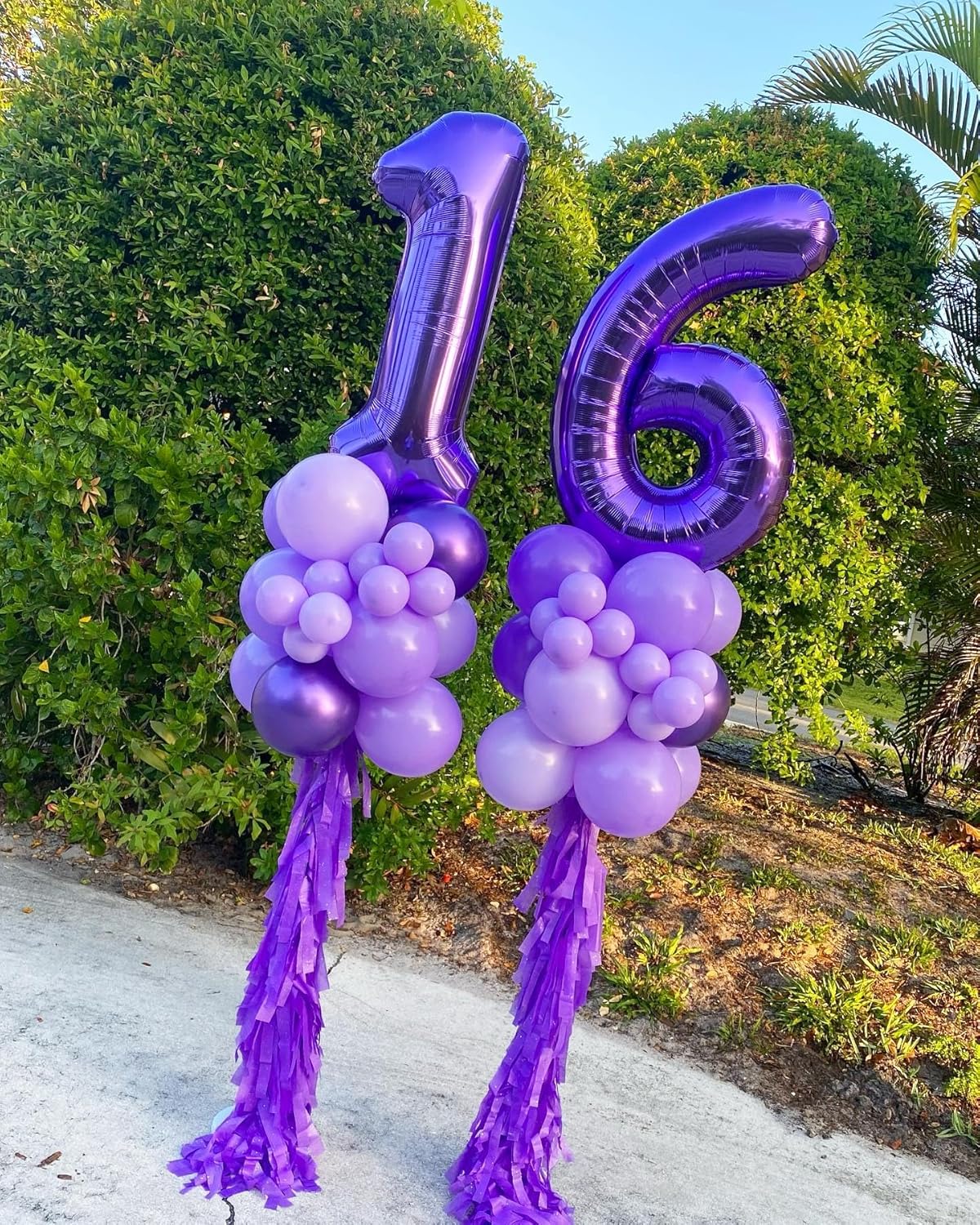 Purple Number 13 Balloon - 40 Inch Giant Foil Balloon for 13th Birthday Party Decorations