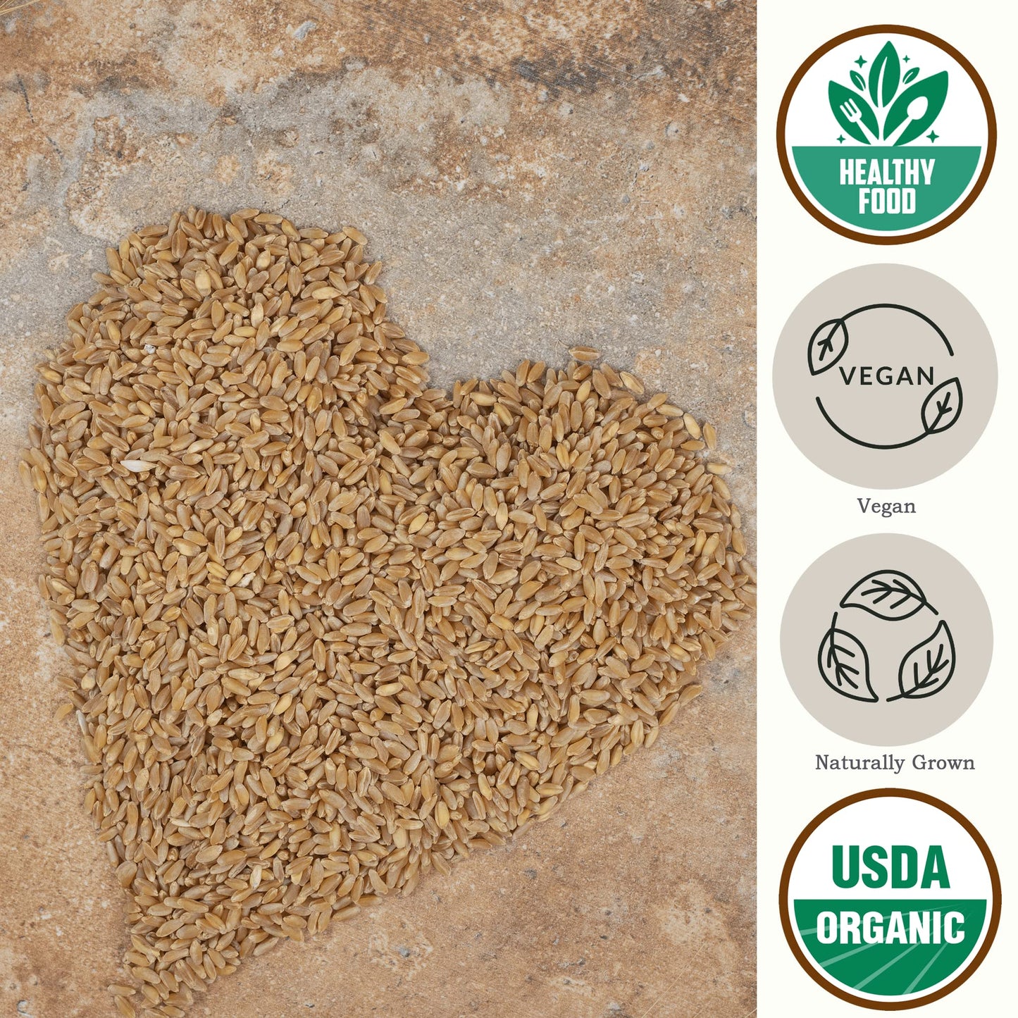 Be Still Farms Einkorn Farro Grain Organic (4.8 lb) - Einkorn Wheat Berries Bulk Whole Ancient Grains - Ideal for Soup, Flour, Bread - High in Fiber | USA Grown | USDA Certified | Vegan | Non-GMO