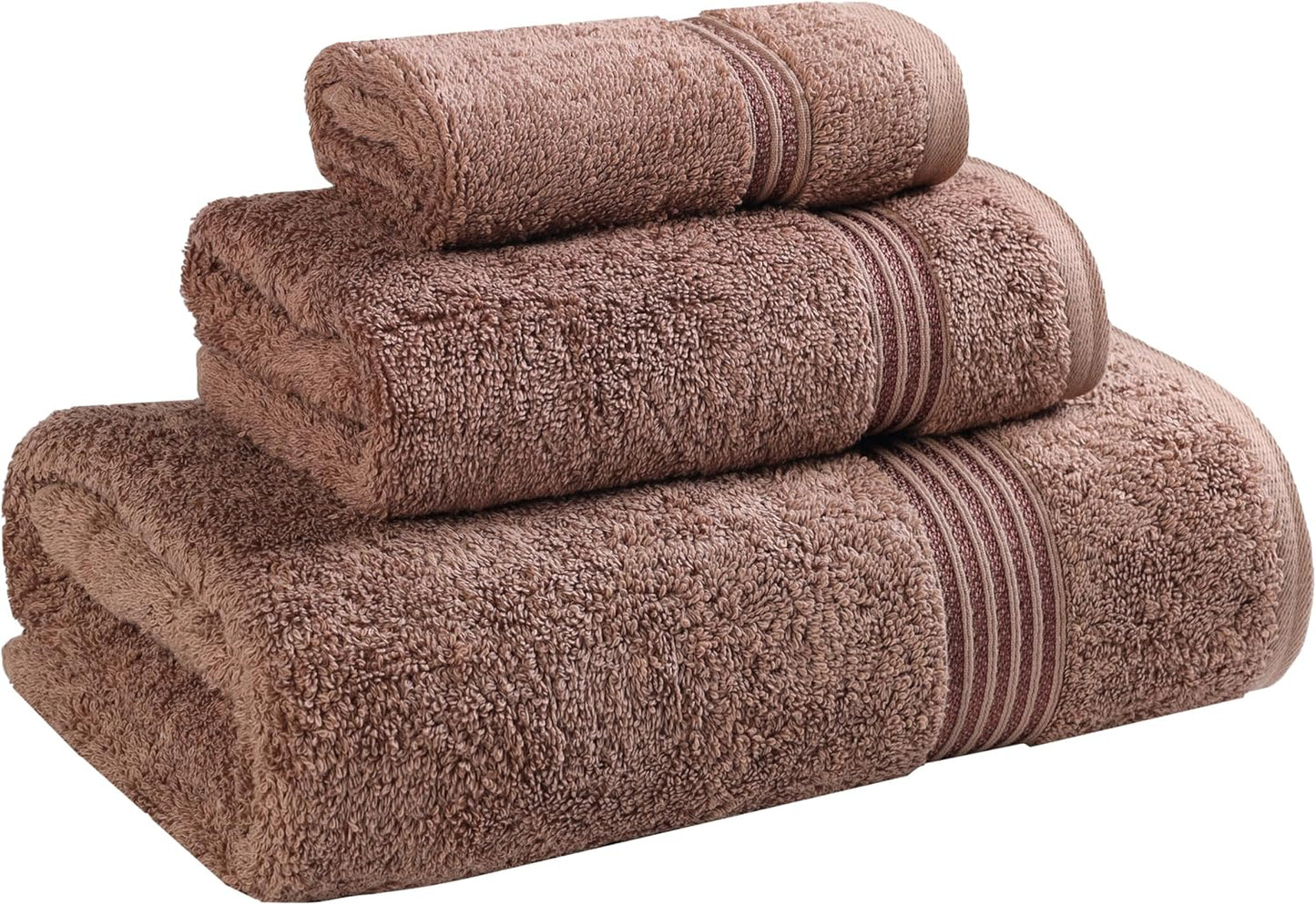 Superior Egyptian Cotton 6-Piece Towel Set, Bathroom Essentials, Towels For Bathroom, Apartment, Airbnb, Guest Bath, Face, Hand, Bath Towels, Washcloths, Absorbent, Fast Drying, Royal Purple