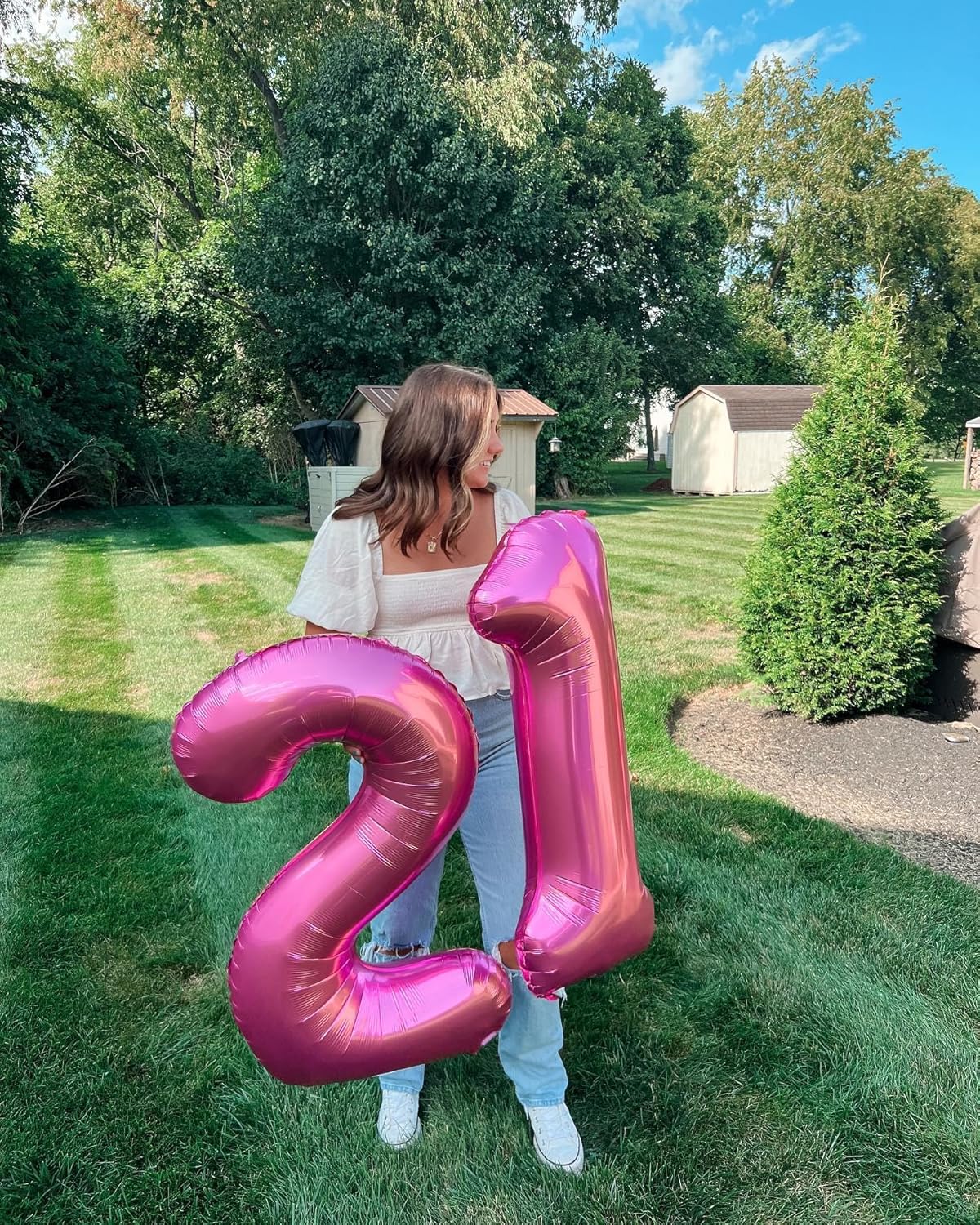Number 3 Balloon - 40 Inch Pink Birthday Decoration for Kids & Women’s Parties