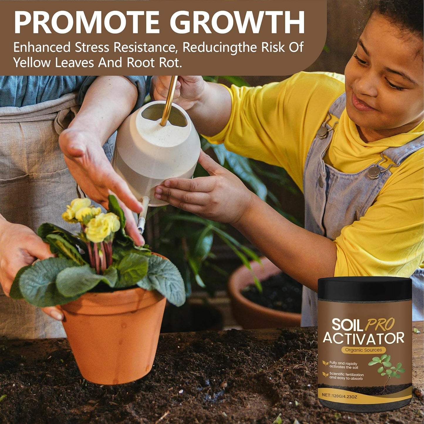 Nauticos Soil Activator - Organic Water-Soluble Formula for Optimal Nutrient Uptake | 2-Pack for Enhanced Plant Growth