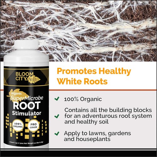 Bloom City Organic Root Stimulant - Salmon & Kelp Formula with Microbes & Mycorrhizae | 1/2 Pint (8 oz)