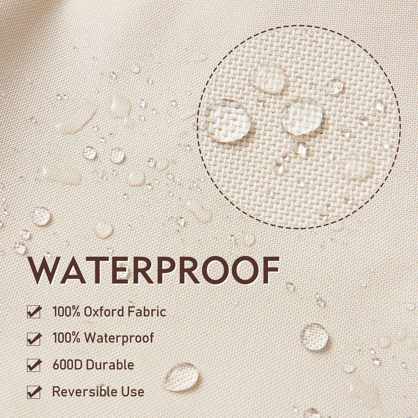 Patio Chair Covers - Waterproof Outdoor Furniture Protection | Fits Up to 32" W x 37" D x 36" H | 2-Pack