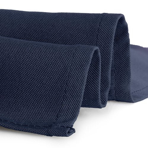 Gee Di Moda Square Tablecloth - 52 x 52 Inch Navy Blue Table Cloth for Small Square or Round Tables - Heavy Duty Washable Fabric - for Buffet Table, Holiday Party, Dinner, Wedding & Baby Shower