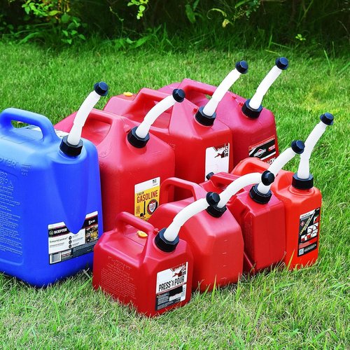 Gas Can Spout Replacement Kit - Ready-to-Use Nozzle for 1/2/5/10 Gallon Cans | 2 Kits in White