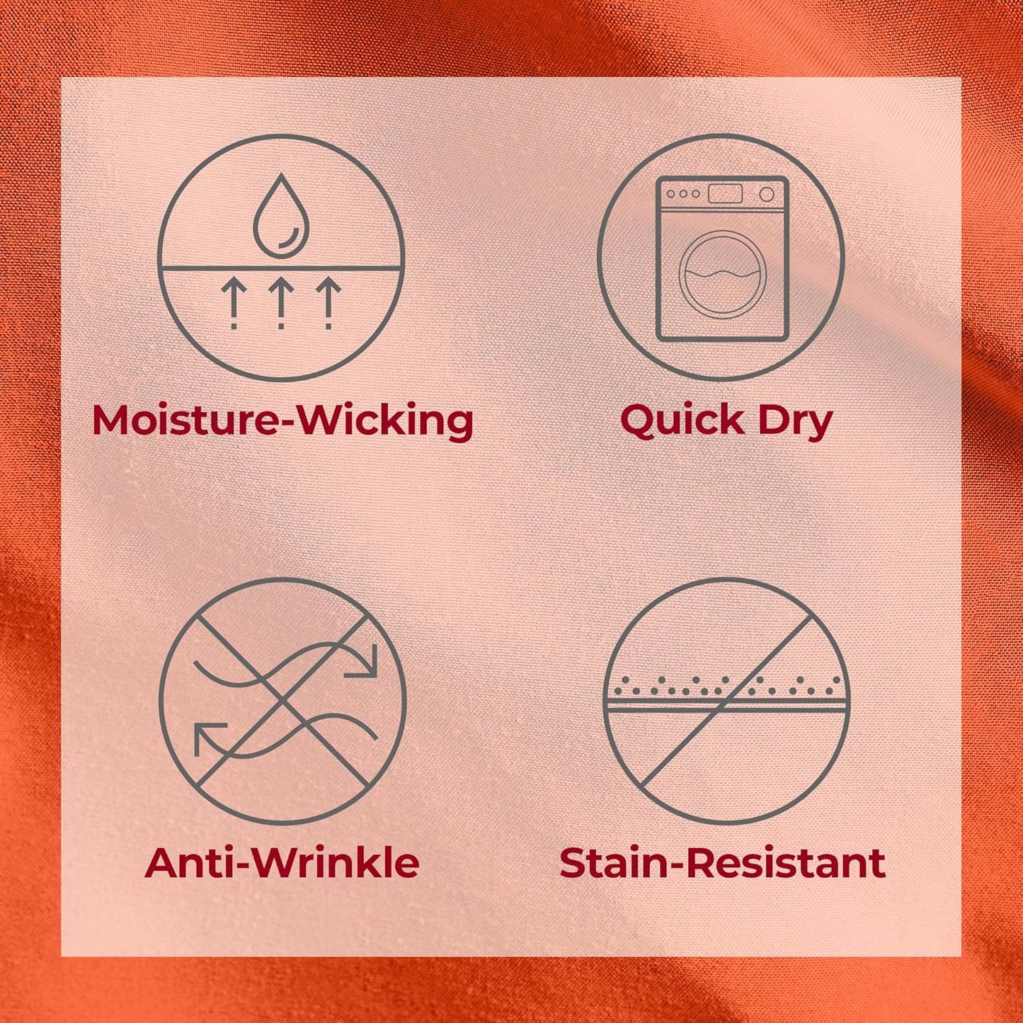 Mellanni Twin XL Sheets Set - 3 PC Hotel Luxury Bedding | Extra Soft, Cooling, Wrinkle-Resistant (Poppy Orange)