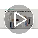 4 Pack Wall Mounted Closet Shelves - 4ft x 12in Wire Shelf Kit - Space Saving Storage