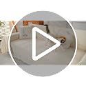 Chenille Sofa Cover 91x150 Inches with Tassel Edges for Sectional L-Shaped Couches - Beige