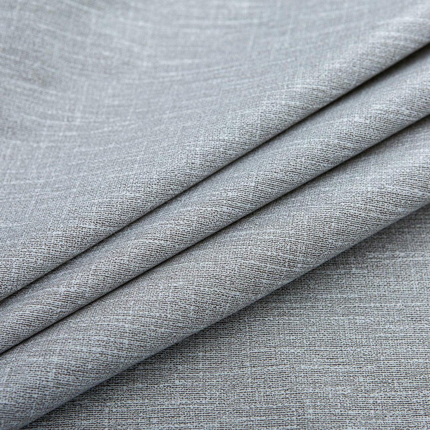 NLMUVW Round Tablecloth Vinyl with Elastic Edge Flannel Backing, Fitted PVC Table Cloth Waterproof Wipe Clean Table Cover for Picnic Party Outdoor, Light Grey, 40"- 44"