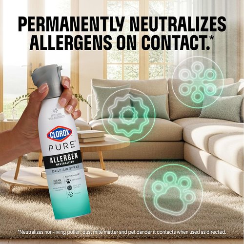 Clorox PURE Allergen Neutralizer Spray - Clean Breeze Scent, 8 Ounces for Daily Freshness