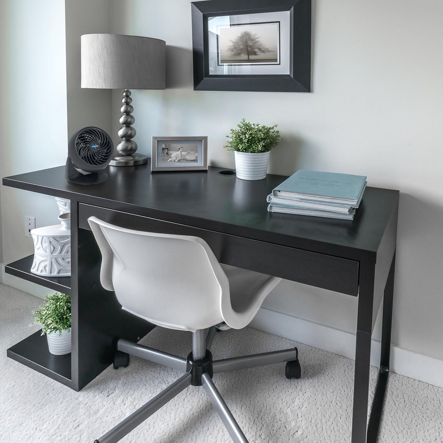Vornado 133 Air Circulator Fan - Small Room Table Fan with Adjustable Head & 2 Speeds | Black