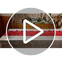Red Ruffled Table Runner 118 Inches Long with Scalloped Edge – Oudain, 9.8 ft x 13.8 in
