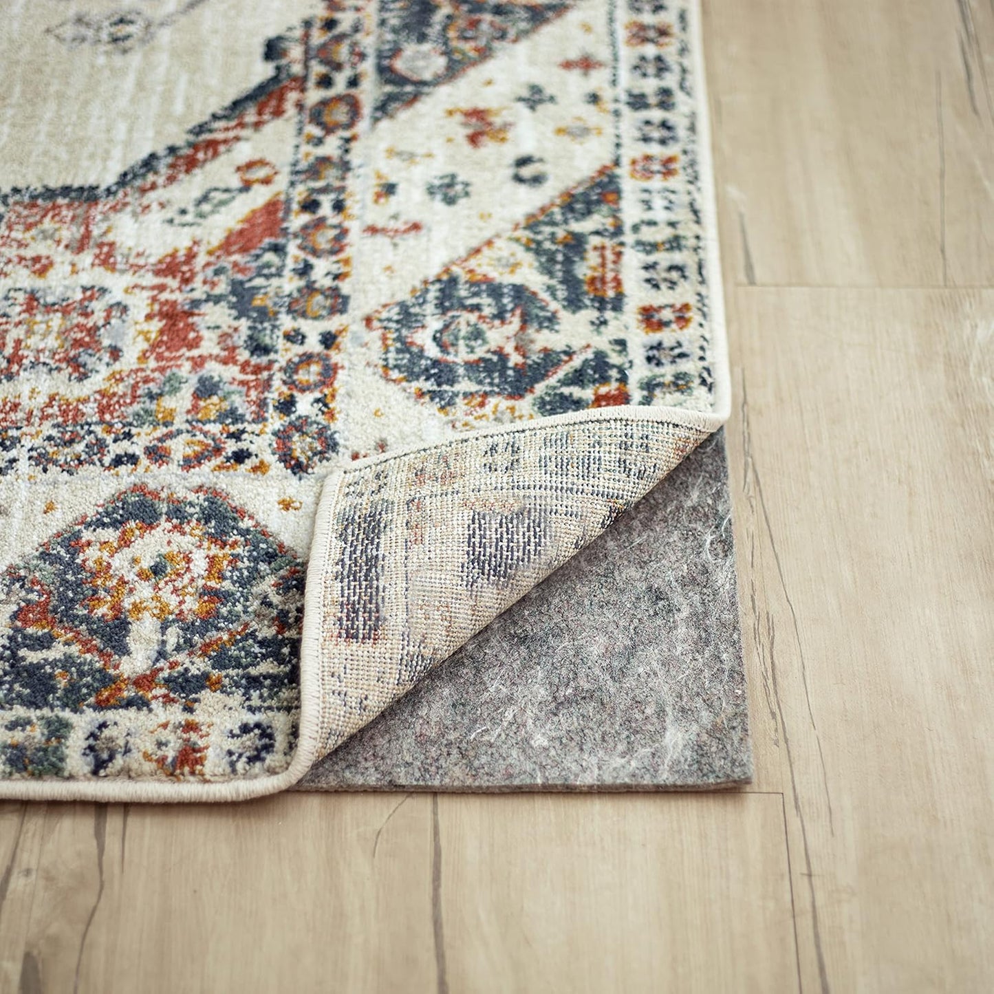 Mohawk Home Non-Slip Rug Pad - 1/4" Thick Felt & Latex Gripper for Hardwood & Tile Floors - 8' x 10'