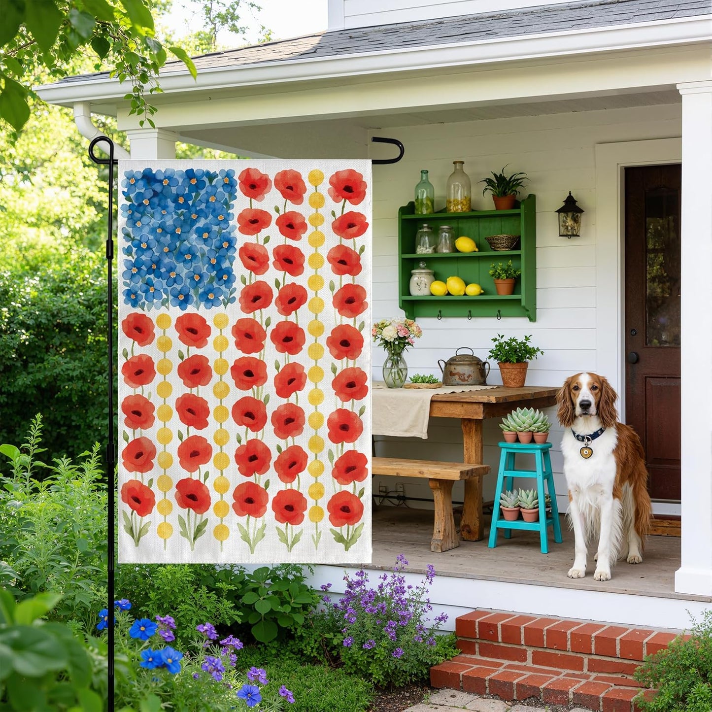 Memorial Day Decorations - Double-Sided 12x18 Inch Spring Garden Flag | Patriotic American Flag for Outdoor 4th of July Celebrations