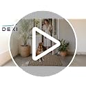Jute Door Mat 32x48 Inches - Light Taupe Woven Entry Rug for Outside Covered Porch