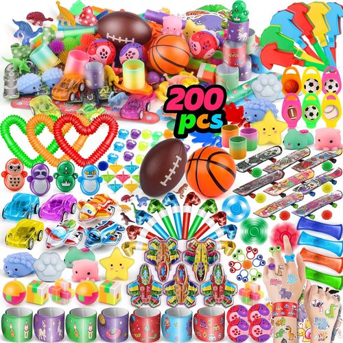 Amy&Benton 200PCS Party Favors for Kids - Fun Goodie Bag Stuffers & Classroom Prizes | Bulk Fidget Toys