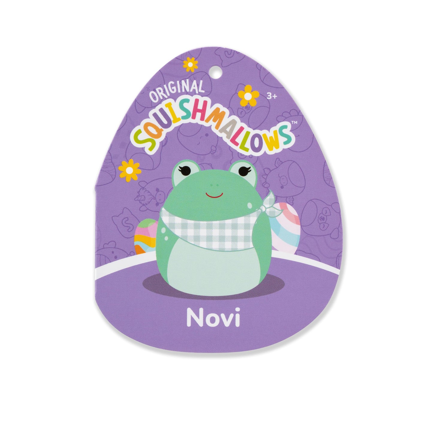 Squishmallows Original 5in Novi The Teal Frog with Gingham Bandana – Official Jazwares Plush (Little)