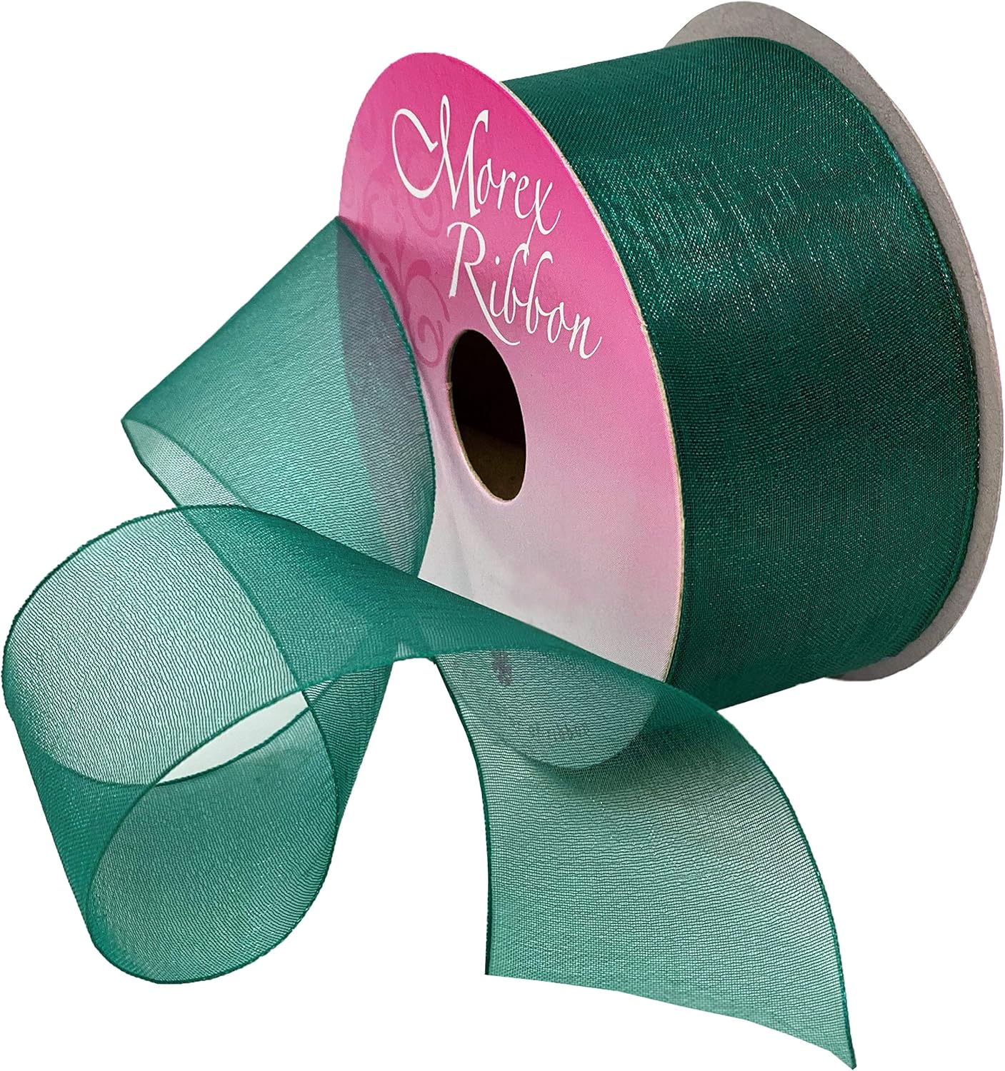 Red Organdy Nylon Ribbon - 5/8 Inch x 100 Yards | Morex 91803/100-609