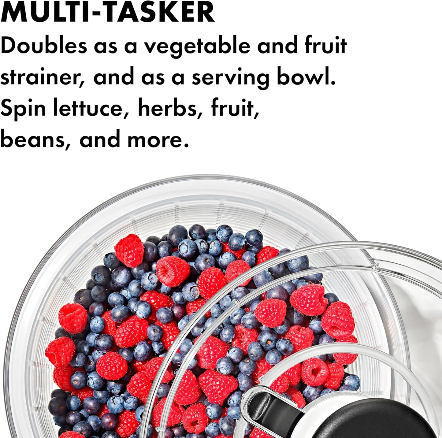 OXO Good Grips Salad Spinner - Efficient Lettuce & Fruit Washer | 6.22 Quart Capacity (Pack of 4)
