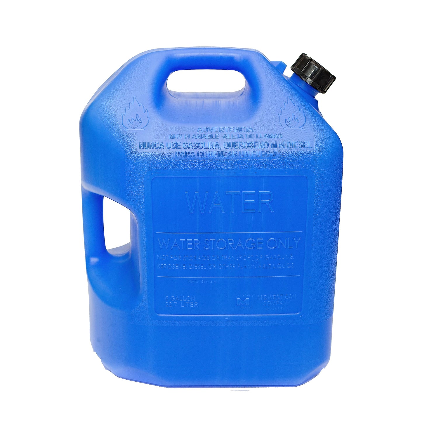 Midwest Can Company 6 Gal Blue Wtr Can 6700