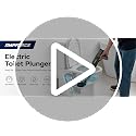 Electric Toilet Plunger - Heavy-Duty Clog Remover with Mint Green Finish - AMPFORCE