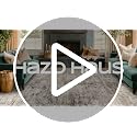 Hazo Haus 8x10 Farmhouse Washable Area Rug - Taupe, Gray & Green Variations
