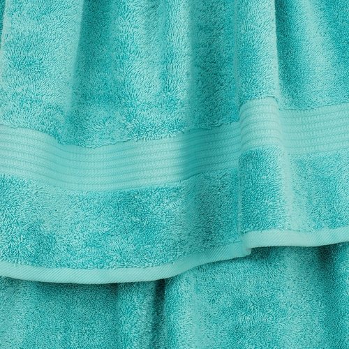 Cotton Paradise Hand Towels - 100% Turkish Cotton, Soft & Absorbent | 4-Piece Turquoise Set