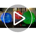 Vertintong 4 Ft Green Elk Christmas Inflatable Ball with LED Lights Outdoor Decor