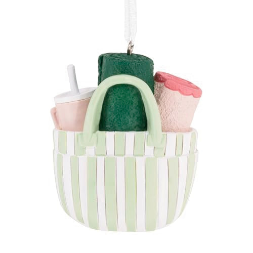 Hallmark Christmas Ornament - Beach Bag Design, Beach Gifts, Vacation Decor