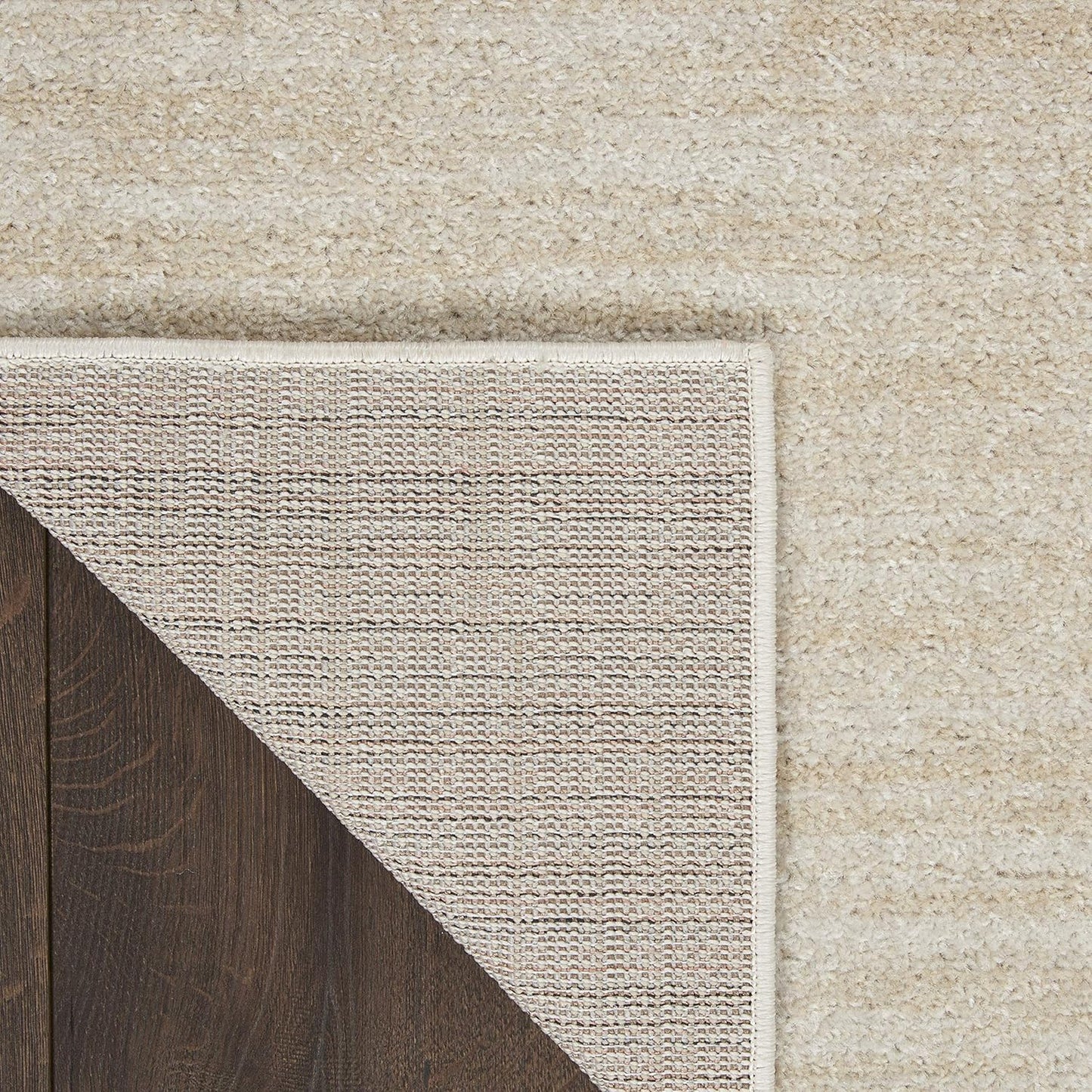 Nourison Home Area Rug - Essentials Ivory Beige, Easy Clean, Non-Shedding | 10' x 14' for Living Room, Bedroom, Kitchen