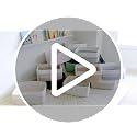 NaturalCozy 16.8 x 13 x 7.6 Inch Cotton Rope Storage Baskets 3-Pack Off White & Mixed Brown
