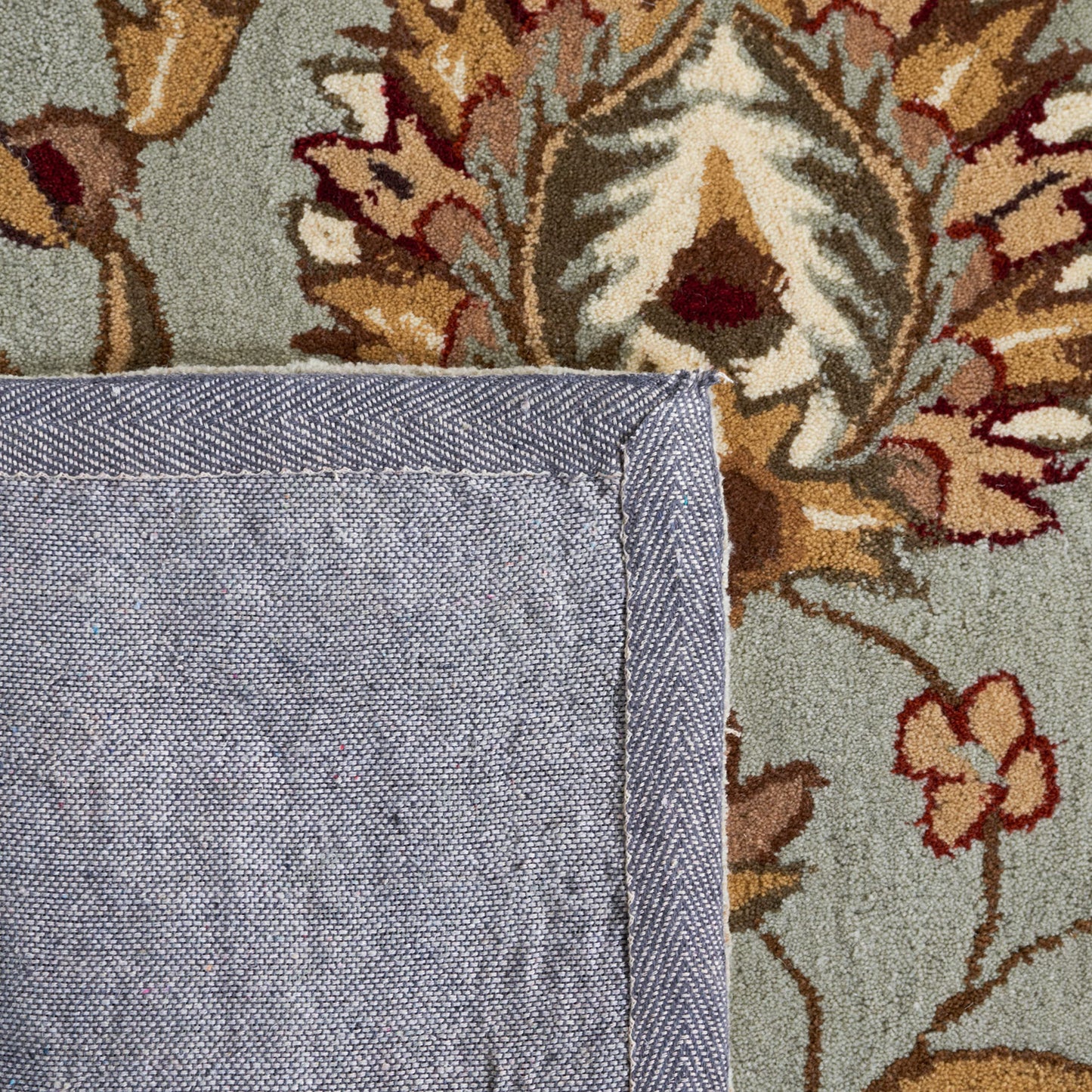 SAFAVIEH Total Performance Collection Accent Rug - 3' x 5', Light Blue & Ivory, Hand-Hooked Oriental, Non-Shedding & Easy Care, Ideal for High Traffic Areas in Entryway, Living Room, Bedroom (TLP416B)