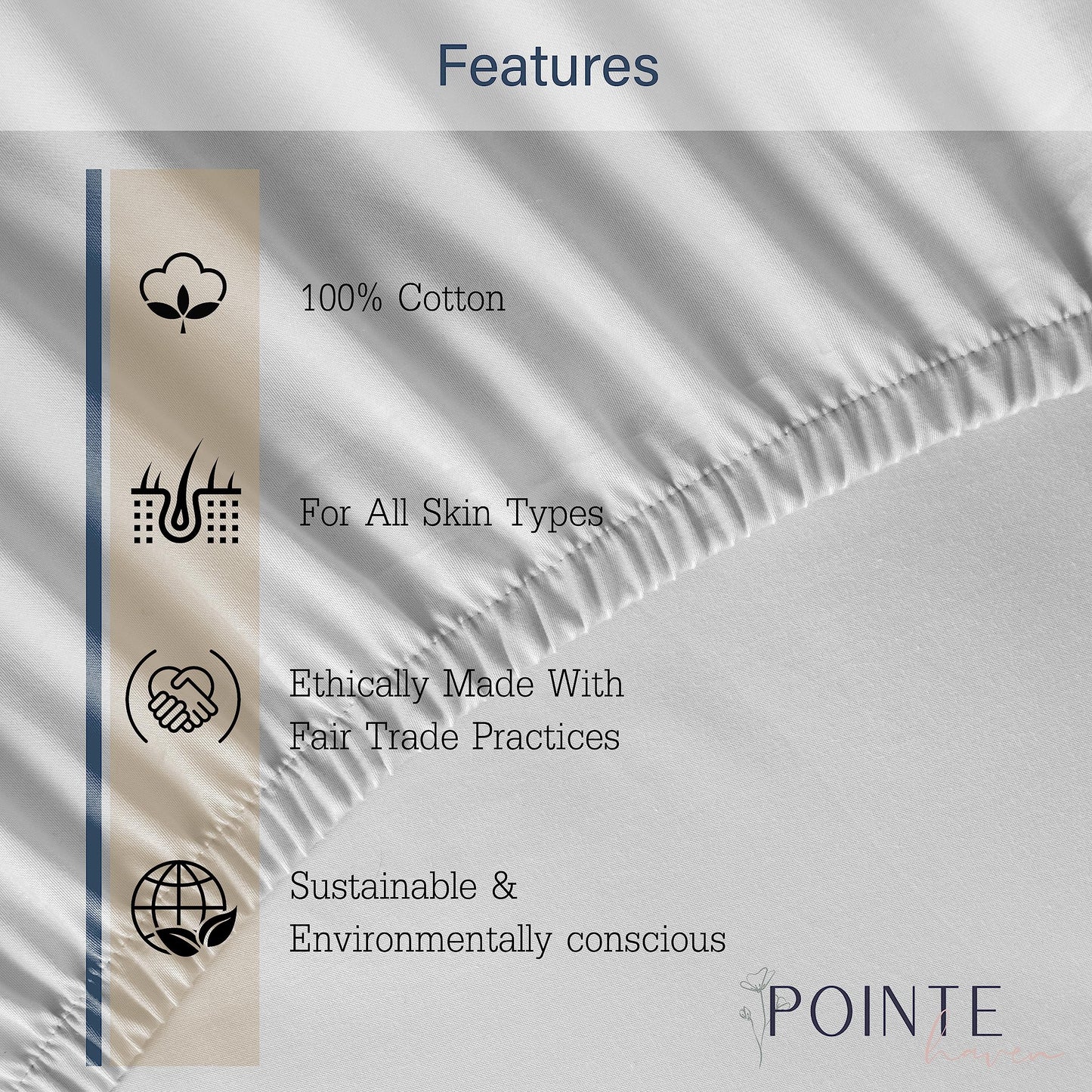 Pointehaven 400 Thread Count Deep Pocket 100% Pima Cotton Sheet Set, Plum, Queen