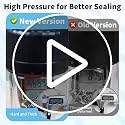 Blue Mason Jar Vacuum Sealer Kit for Wide & Regular Mouth Jars - Food Saver with 10 Lids