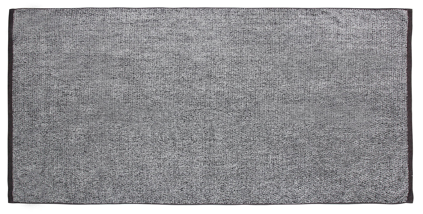 Everplush Diamond Jacquard Bath Sheet 2 Pack in Grey