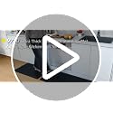Tyrot Extra Thick Anti-Fatigue Kitchen Mat 20x32 Black, 0.9" Thick - Non-Slip Waterproof Floor Cushion