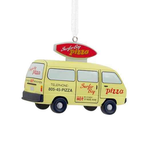 Hallmark Netflix Stranger Things Surfer Boy Pizza Van Resin Christmas Ornament