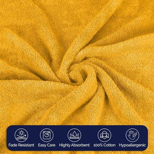Elegant Comfort Premium Cotton Towel Set - 8-Piece Highly Absorbent 100% Turkish Cotton | Soft Bath, Hand & Washcloths