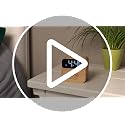 AuroraCalm Extra Loud Alarm Clock for Heavy Sleepers - Black, 115dB