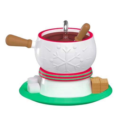 Hallmark Keepsake Mini Christmas Ornament Festive Fondue 2026 Snowman Holiday Decor
