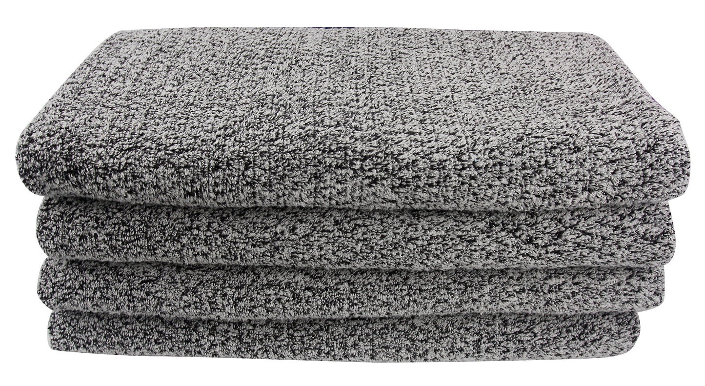 Everplush Diamond Jacquard Bath Sheet 2 Pack in Grey