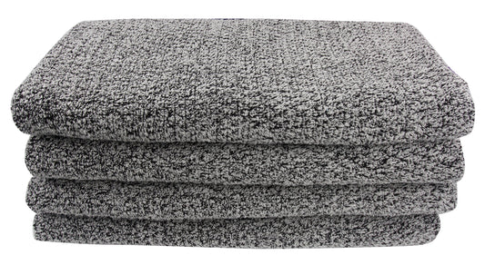 Everplush Diamond Jacquard Bath Sheet 2 Pack in Grey