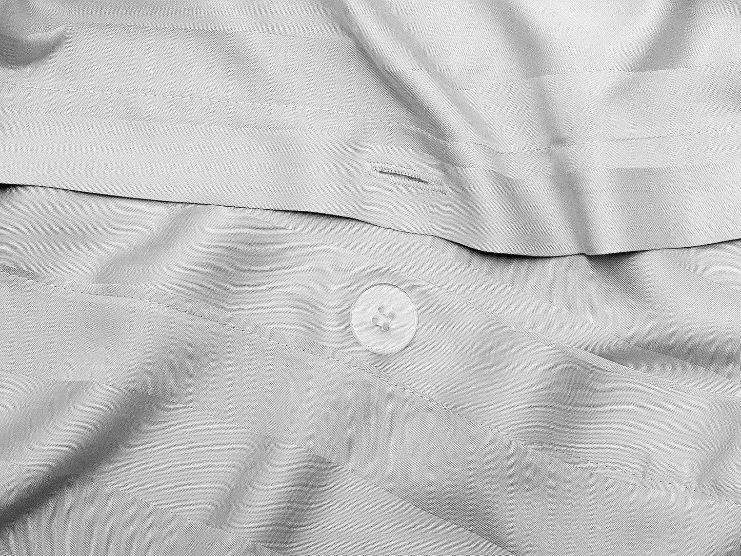 Pure Bamboo King Duvet Cover Set - Luxuriously Soft 100% Organic Viscose | Includes 2 Pillowcases (Jacquard White)