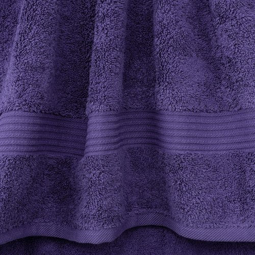 Cotton Paradise 6-Piece Towel Set - 100% Soft Absorbent Turkish Towels in Purple | Bath & Hand Towels