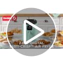 Dash Tasti-Crisp Digital Air Fryer 2.6 Quart Aqua Nonstick Compact Kitchen Appliance