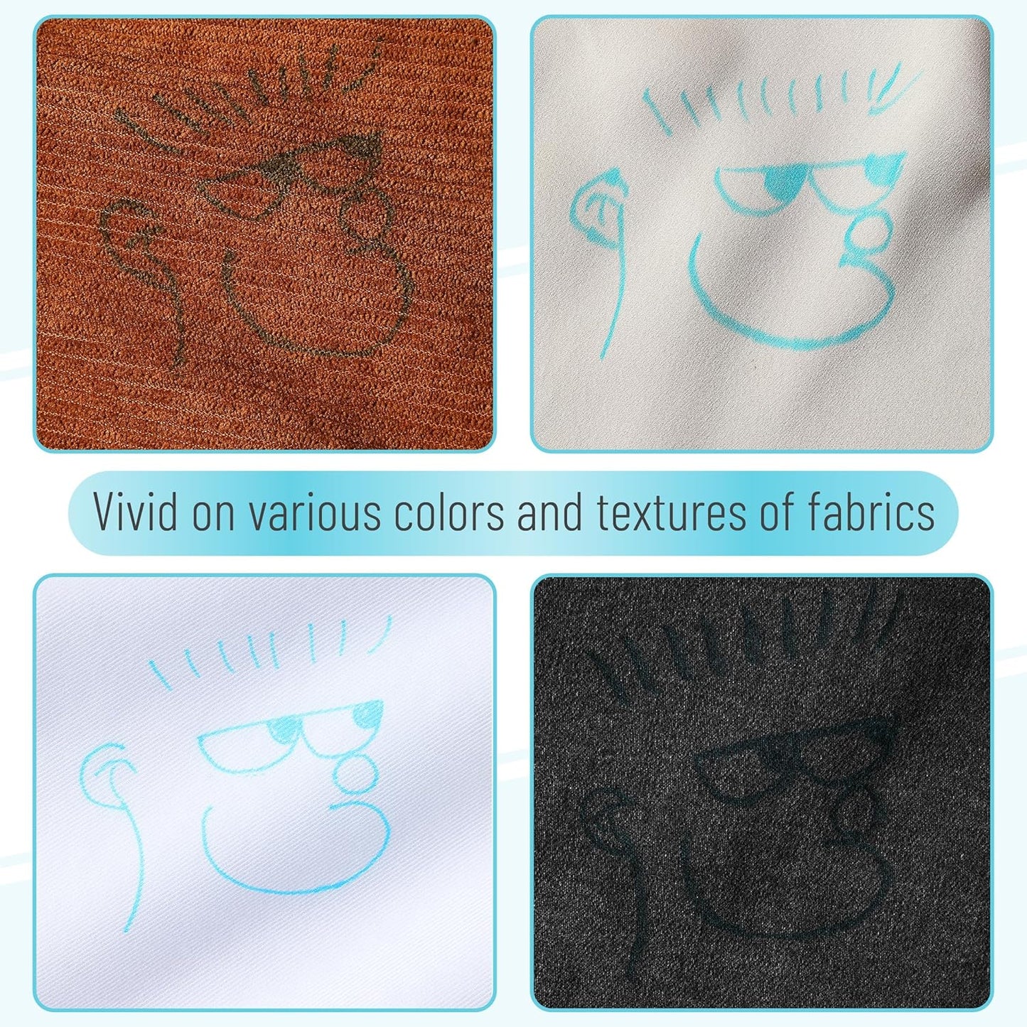 Mr. Pen Fabric Markers - Erasable & Water Soluble, 5 Pack in Blue | Perfect for Sewing Projects