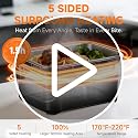 Cordless Electric Lunch Box with 27000mAh Battery - Black