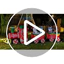 FunFanso 12 FT Christmas Inflatable Train with Santa Claus - Outdoor Holiday Decoration