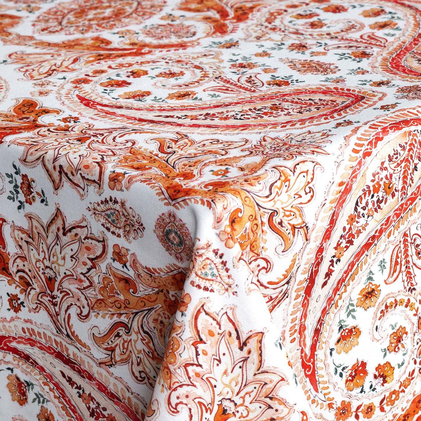 Maison d' Hermine Table Cloth Rectangle Table 100% Cotton 54 x 72 Inches Fall Tablecloth Reusable Everyday Use for Thanksgiving Christmas Decorations Dining Farmhouse Party (Orient)